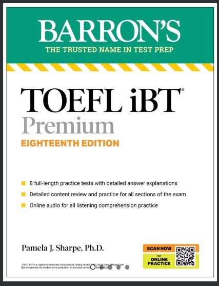TOEFL iBT Premium with 8 Practice Tests + Online Audio, Eighteenth Edition