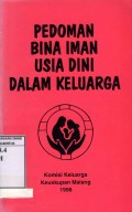 Pedoman Bina Iman Usia Dini Dalam Keluarga
