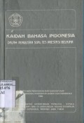 KAIDAH BAHASA INDONESIA DALAM PENULISAN SOAL TES PRESTASI BELAJAR
