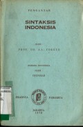 PENGANTAR SINTAKSIS INDONESIA