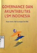 GOVERNANCE DAN AKUNTABILITAS LSM INDONESIA