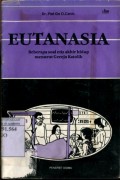 EUTANASIA: BEBERAPA SOAL ETIS AKHIR HIDUP MENURUT GEREJA KATOLIK