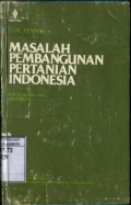 MASALAH PEMBANGUNAN PERTANIAN INDONESIA