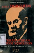EMILE DURKHEIM ATURAN-ATURAN METODE SOSIOLOGIS