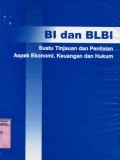 BI DAN BLBI: SUATU TINJAUAN DAN PENILAIAN ASPEK EKONOMI; KEUANGAN DAN HUKUM