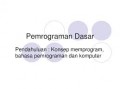 DASAR-DASAR PROGRAMMING
