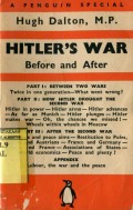 HITLER'S WAR BEFORE AND AFTER