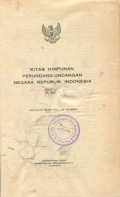 KITAB HIMPUNAN PERUNDANG-UNDANGAN NEGARA REPUBLIK INDONESIA