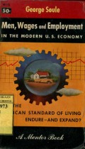 MEN; WAGES AND EMPLOYMENT IN THE MODERN U.S. ECONOMY