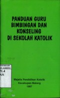 PANDUAN GURU BIMBINGAN DAN KONSELING DI SEKOLAH KATOLIK