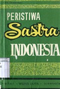 PERISTIWA SASTRA INDONESIA
