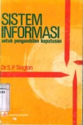 SISTEM INFORMASI UNTUK PENGAMBILAN KEPUTUSAN