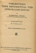 VORLESUNGEN UBER DIFFERENTIAL-UND INTEGRALRECHNUNG