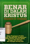Benar Di Dalam Kristus