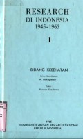 RESEARCH DI INDONESIA 1945-1965